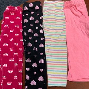 4 pair of toddler leggings